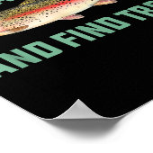 Poster Fish Around And Find Trout Funny Fishing Pun  (Coin)