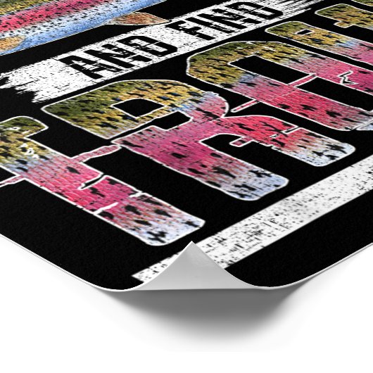 Poster Fish Around And Find Trout Funny Quote For Fisherm (Coin)