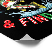 Poster Fish Around Find Trout, Funny Fisherman Fishing Ch (Coin)