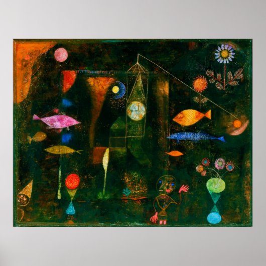 Poster Fish magic by Paul Klee (Devant)