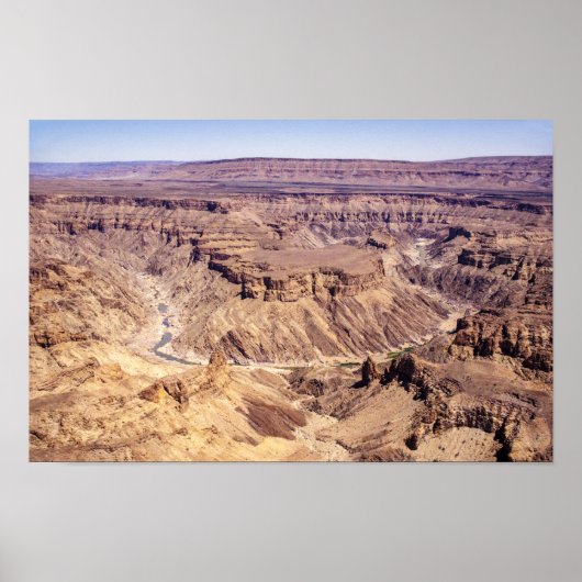 Poster Fish River Canyon en Namibie du Sud, Afrique (Devant)