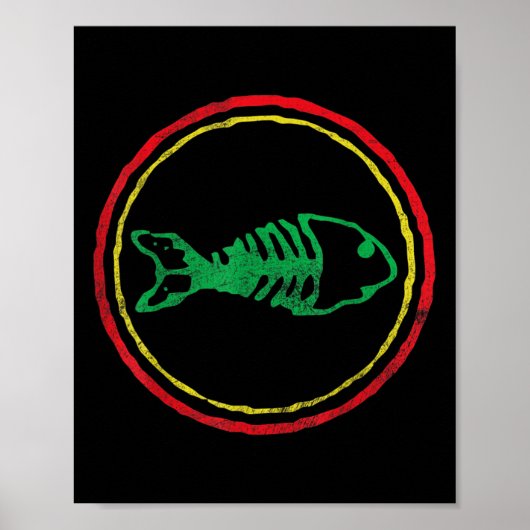 Poster Fishbones Ska Punk Hommes Femmes Mères Fête des pè (Devant)