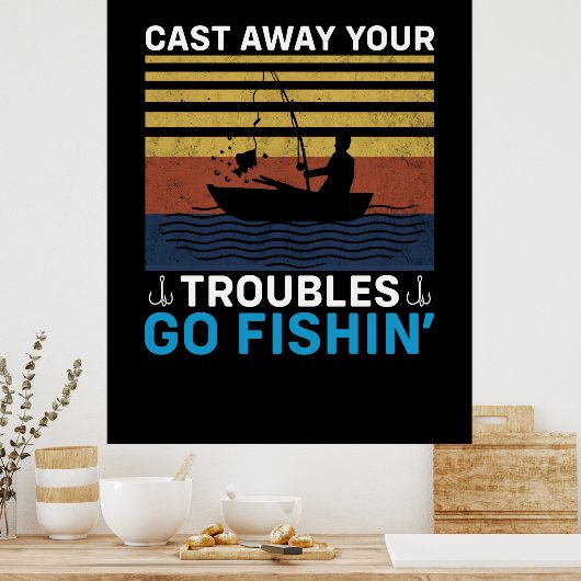 Poster Fisher Go Fishing (Cuisine)