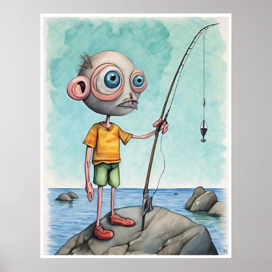 Poster Fisherman - Archivage Art Imprimer (Devant)