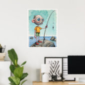 Poster Fisherman - Archivage Art Imprimer (Bureau à domicile)