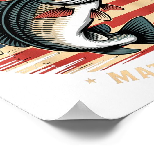 Poster Fishers Of Men Matthew 4 19 American Flag B (Coin)