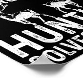 Poster Fishing & Hunting Solve My Problems Funny (Coin)