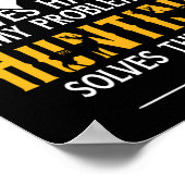 Poster Fishing And Hunting Solve My Problems - Funny Gift (Coin)