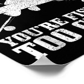 Poster Fishing Funny Fishing Too Close Trout Fisherman Gi (Coin)