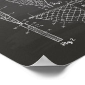 Poster Fishing Net 1953 Patent Art Chalkboard (Coin)