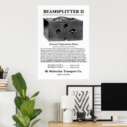 Poster Fisseuse-batteuse II. (Bureau à domicile)