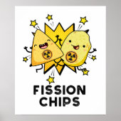 Poster Fission Chips drôle Physique jeu alimentaire (Devant)