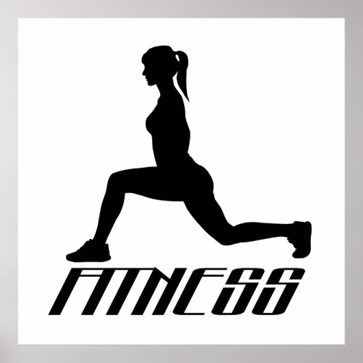 Poster Fitness girl (Devant)