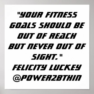 Poster Fitness Goals