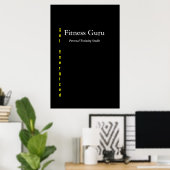 Poster Fitness Guru (Bureau à domicile)