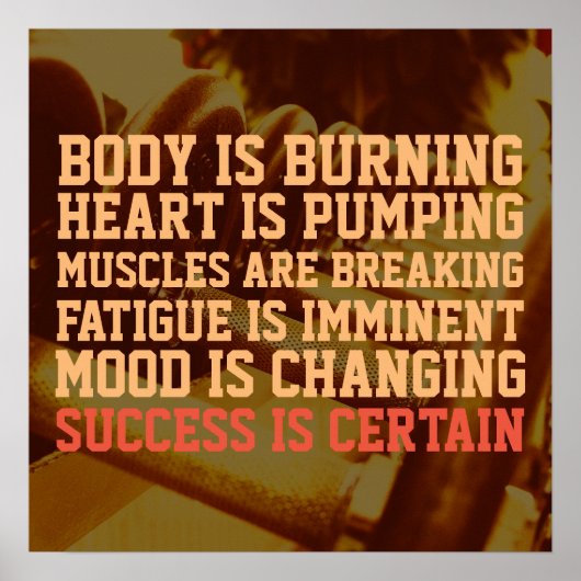 Poster Fitness gym entraînement inspiration style couvert (Devant)