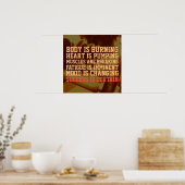 Poster Fitness gym entraînement inspiration style couvert (Cuisine)