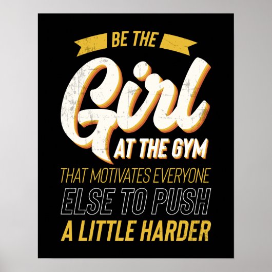 Poster Fitness Gym Entraînement Motivation Femmes (Devant)