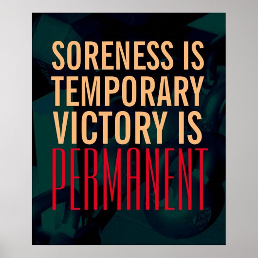 Poster Fitness gymnastique haltères style couverture (Devant)