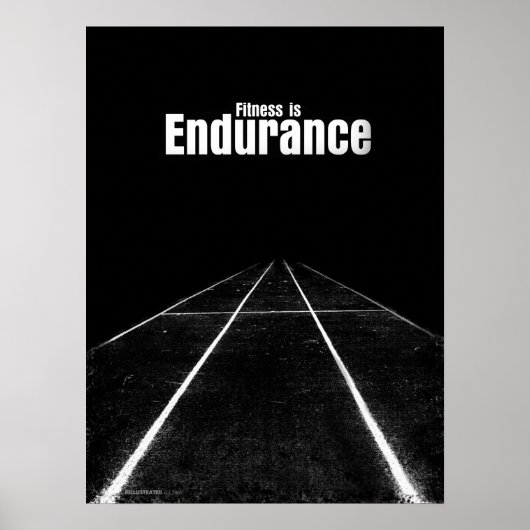 Poster Fitness Is - Endurance (Devant)