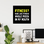 Poster Fitness Pizza (Bureau à domicile)