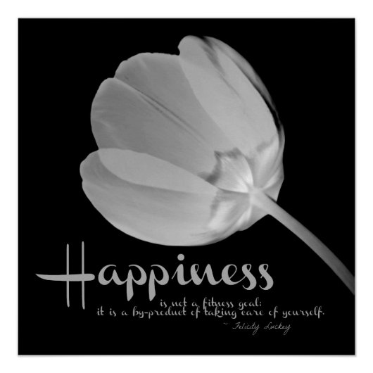 Poster Fitness Tulip White Happiness (Devant)