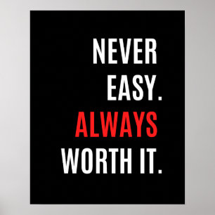 Poster Fitness Workout Gym citer motivation