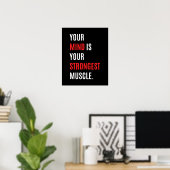Poster Fitness Workout Gym devis, Exercice motivation (Bureau à domicile)