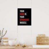 Poster Fitness Workout Gym devis, Exercice motivation (Cuisine)