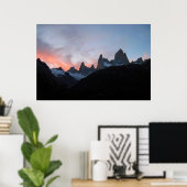Poster Fitz Roy Sunset (Bureau à domicile)