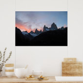 Poster Fitz Roy Sunset (Cuisine)