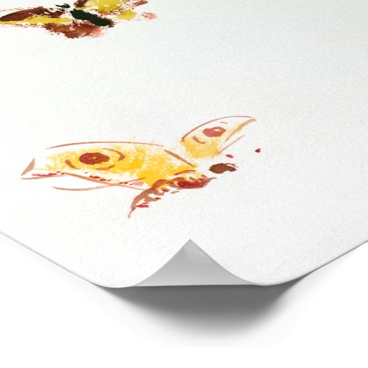 Poster Five Butterflies (Coin)