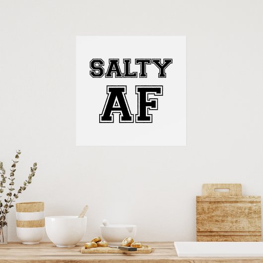 POSTER FIXE SALTY (Cuisine)