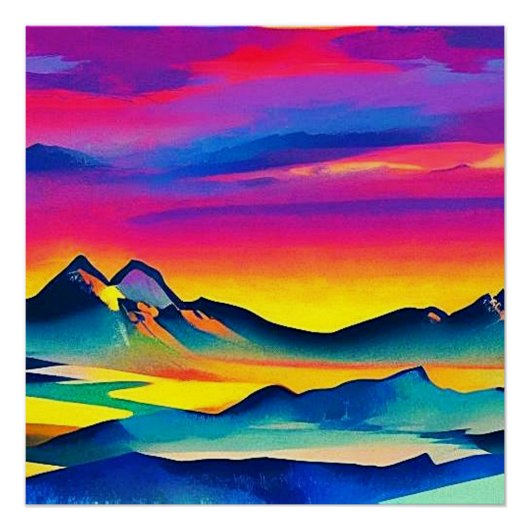 Poster Fjellandskap 10 (Devant)