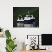 Poster Fjord arctique, Capteur/Processeur dans la baie du (Bureau à domicile)