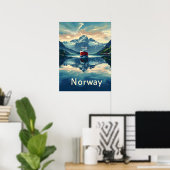 Poster Fjord de Norvège (Bureau à domicile)