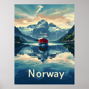 Poster Fjord de Norvège