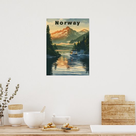 Poster Fjord de Norvège (Cuisine)