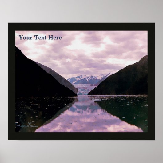 Poster Fjord Glacier (Devant)