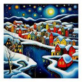 Poster Fjord Hiver 1 (Devant)