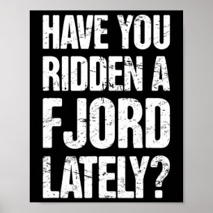 Poster Fjord norvégien Horseback équitation Fjord
