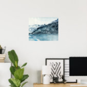 Poster Fjords d'hiver (Bureau à domicile)