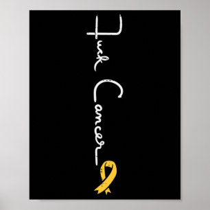 Poster Fk Enfance Cancer Ribbon Sensibilisation Hommes W
