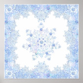 Poster Flacon de neige bleu glace (Devant)