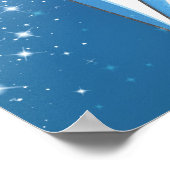Poster Flacon de parfum Blue Sparkle Star Glam (Coin)