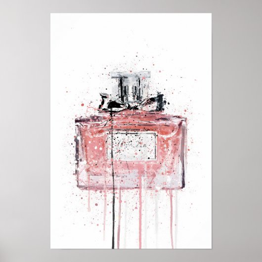 Poster Flacon de parfum 'Candy Floss' pour Noël (Devant)