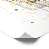 Poster Flacon de parfum 'Pale Gold' pour Noël (Coin)