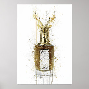 Poster Flacon de parfum 'Royaume' pour Noël