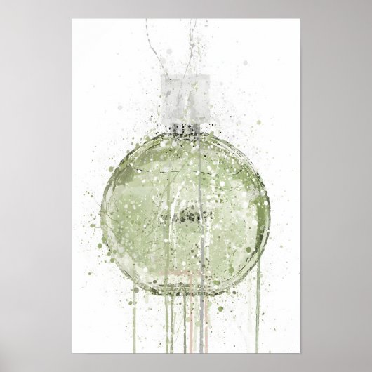Poster Flacon de parfum 'Spring Meadow' pour Noël (Devant)