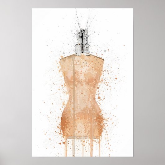 Poster Flacon de parfum 'Venus' pour Noël (Devant)